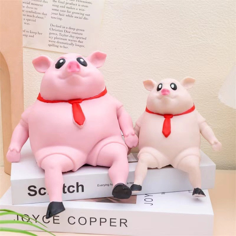 Squeeze Pig Slow Rebound Doll Decompression Stretching Toy Pink Pig Animal Soft Squeeze Antistress Toy Anti Stress