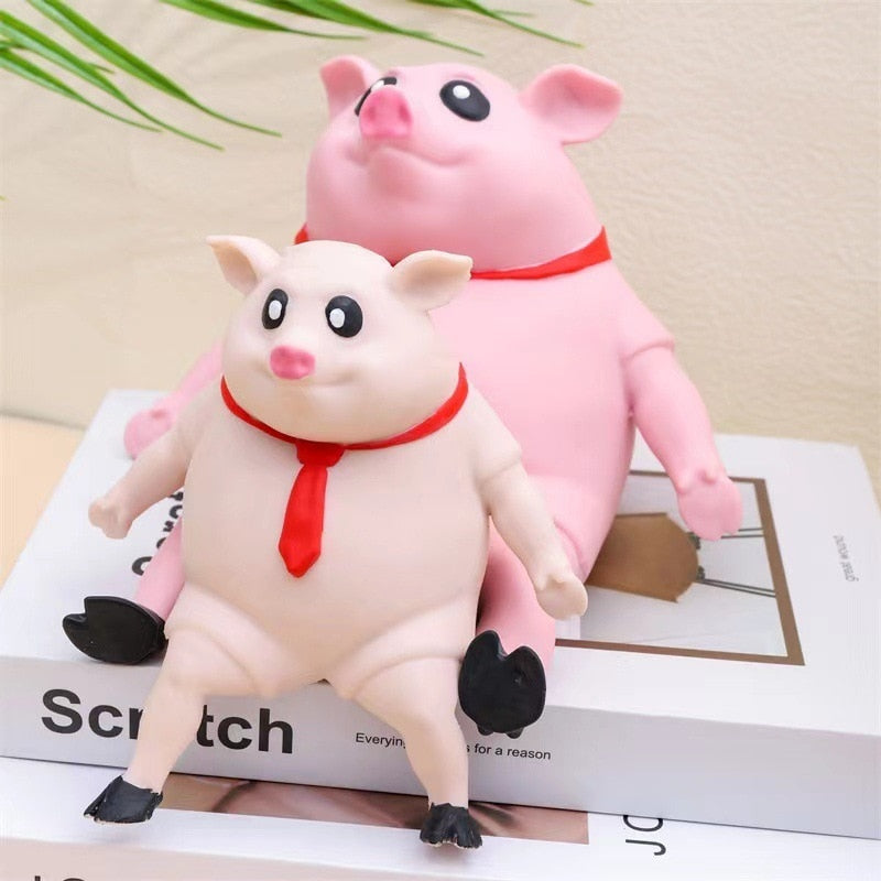 Squeeze Pig Slow Rebound Doll Decompression Stretching Toy Pink Pig Animal Soft Squeeze Antistress Toy Anti Stress