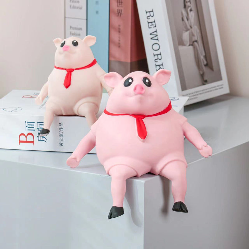 Squeeze Pig Slow Rebound Doll Decompression Stretching Toy Pink Pig Animal Soft Squeeze Antistress Toy Anti Stress