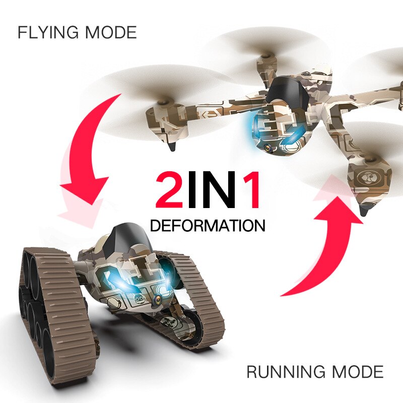 TankFlyer Duo: Domine a Terra e o Ar com Tecnologia de Ponta!