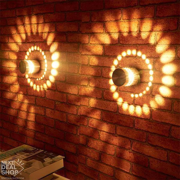 Luzes Decorativas de Parede em Espiral