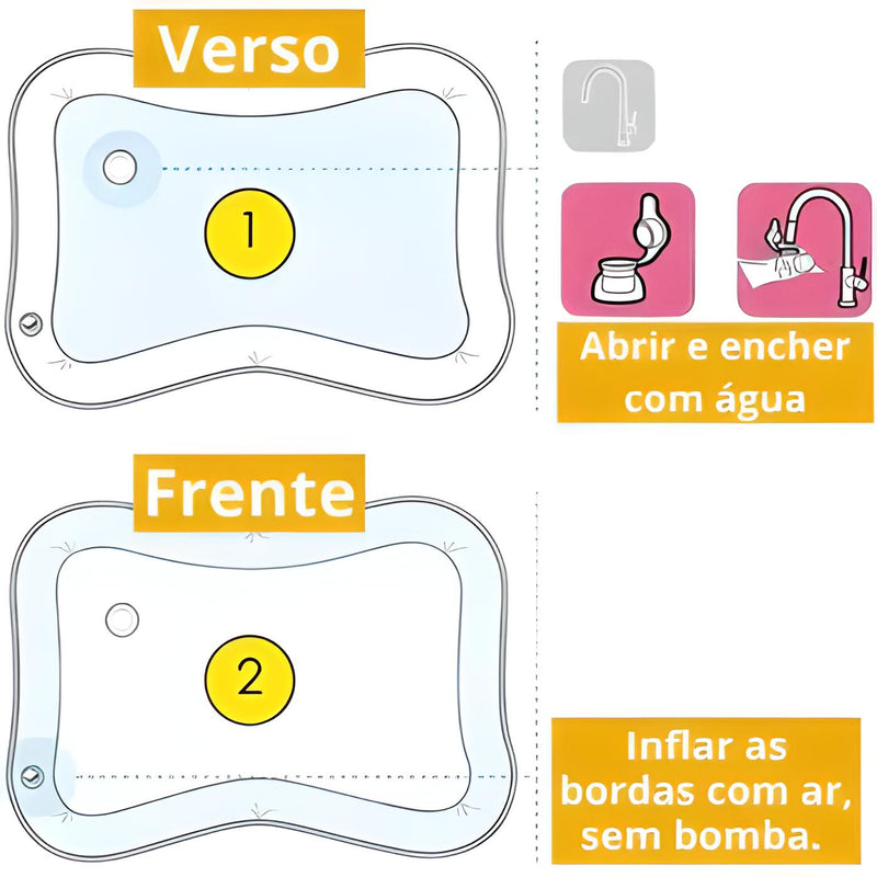 Tapete Sensorial com Água para Bebês